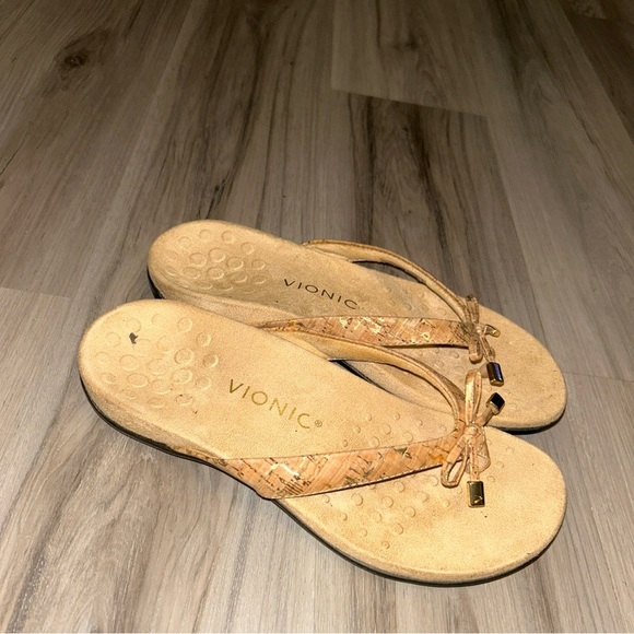 Vionic Shoes - Vionic Women's Brown Sandals with Bow Accent